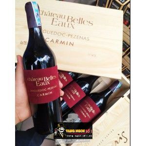 Vang Pháp CHATEAU BELLES EAUX LANGUEDOC PEZENAS CARMIN bn3