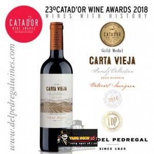 Vang Chile CARTA VIEJA GRAN RESERVA CABERNET SAUVIGNON bn1