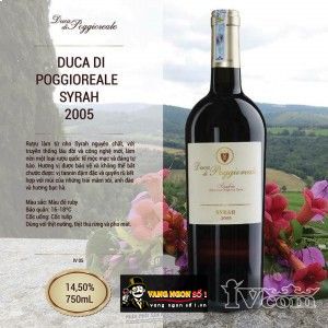 Vang Ý Duca Di Poggioreale Cabernet Sauvignon 2005 bn2