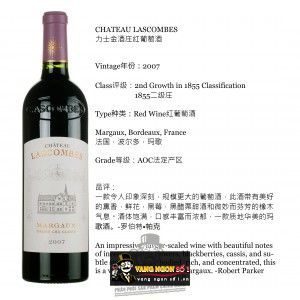 Vang Pháp Chateau Lascombes Margaux Grand Cru 2007 bn1
