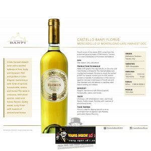 Vang ý Castello Banfi Florus Late Harvest 50Cl bn1