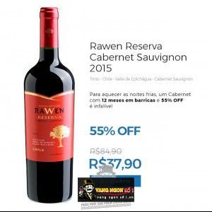 Vang Chile Rawen Reserva Cabernet Sauvignon bn2