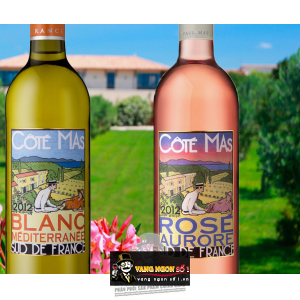 Vang Pháp COTE MAS BLANC MEDITERRANEE SUD DE FRANCE bn2