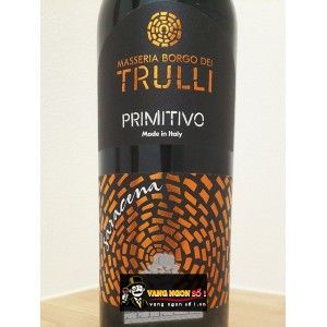 VANG Ý TRULLI PRIMITIVO SARACENA (NHÃN VÀNG) bn1