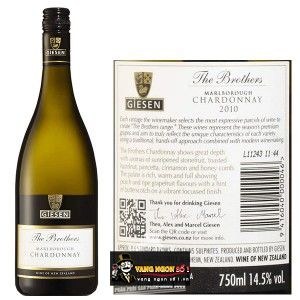 Rượu Vang Giesen The Brothers Chardonnay