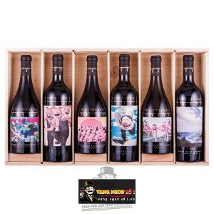 Vang Pháp Pont des Arts Yue Minjun Label Bordeaux bn4