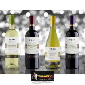 Vang Chile Concha y Toro Trio Reserva Chardonnay bn2
