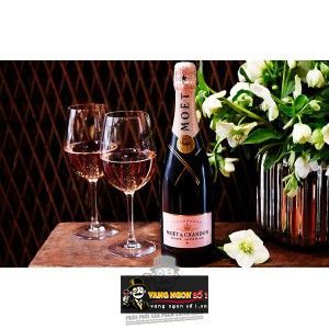Rượu Champagne Moet & Chandon Rose Imperial Hennessy bn3