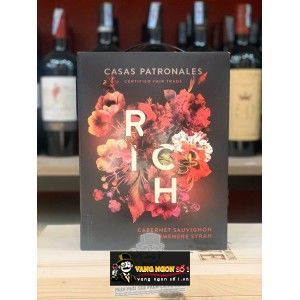 Rượu Vang Bịch CASAS PATRONALES 3L bn1