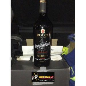 Vang Ý LEGGENDARIO ROCCA PRIMITIVO 16 ĐỘ bn1