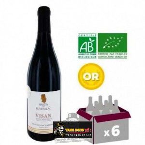 Vang Pháp BARON DE ROUSSILLAC VISAN Ngon thượng hạng bn1