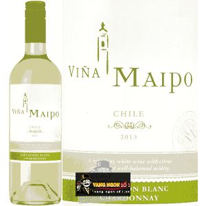 Vang Chile Vina Maipo Chardonnay Sauvignon bn1