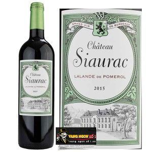 Vang Pháp CHATEAU SIAURAC Cao cấp bn1