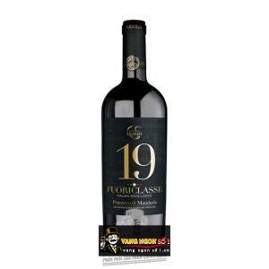 Rượu Vang Ý 19 FUORICLASSE PRIMITIVO DI MANDURIA 19 ĐỘ