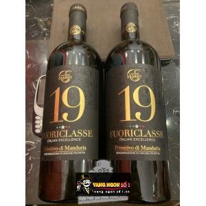 Rượu Vang Ý 19 FUORICLASSE PRIMITIVO DI MANDURIA 19 ĐỘ bn1