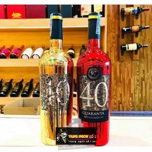 Rượu Vang 40 Quaranta Appassimento nhãn Vàng bn1