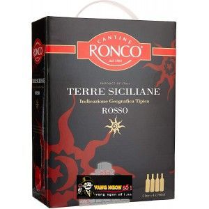 Vang Ý Ronco Sicilia Rosso Thượng hạng bn1