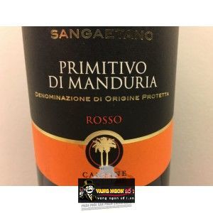 Vang Ý Due Palme Sangaetano Primitivo Thượng hạng bn2