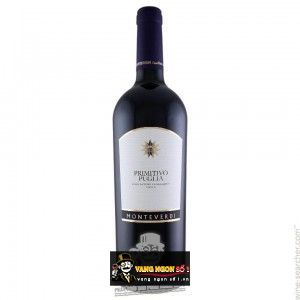 Vang Ý Primitivo Puglia Monteverdi 14,5% Cao cấp