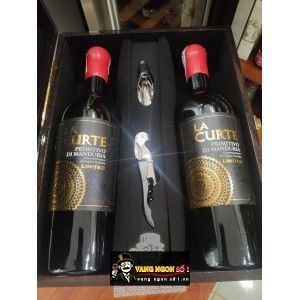Vang Ý La Curte Limited 19 độ Primitivo di Manduria bn2