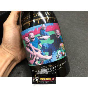 Vang Pháp Pont des Arts Yue Minjun Label Cote de Nuits Villages bn2