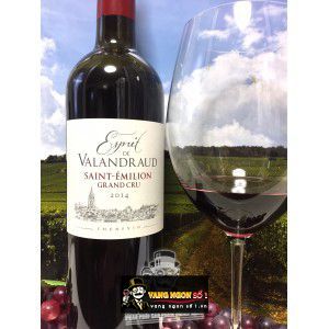 Vang Pháp Esprit de Valandraud Saint Emillion bn1