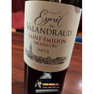 Vang Pháp Esprit de Valandraud Saint Emillion bn2