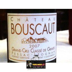 Vang Pháp Chateau Bouscaut Grand Cru Classe de Graves White 93 điểm bn2