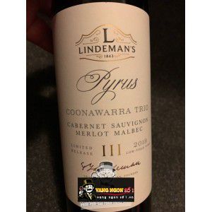 Rượu vang Lindemans Pyrus Trio Cabernet Malbec Merlot bn2