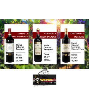 Vang Pháp Cordier La Croix Bacalan Bordeaux Merlot bn1