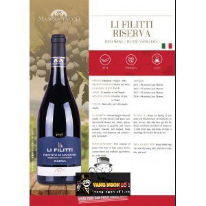 Vang Ý Li Filitti 1949 Primitivo Di Manduria bn1