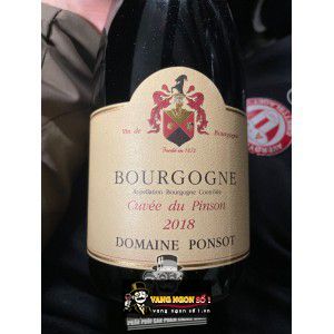 Vang Pháp Bourrgogne Cuvee du Pinson Domaine Ponsot Cao Cấp bn1