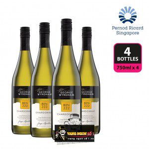 Rượu vang Bin 222 George Wyndham Chardonnay cao cấp bn4
