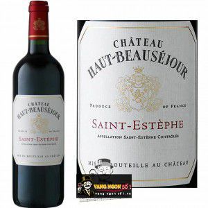 Vang Pháp Chateau Haut Beausejour Saint Estephe Cao Cấp bn1