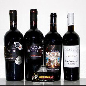 Vang Ý 17 độ Diavolo Rosso Primitivo di Manduria bn1