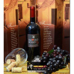 Vang Ý 17 độ Diavolo Rosso Primitivo di Manduria bn3