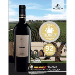 Vang Ý Sasseo Masseria Altemura Primitivo Salento IGT bn2