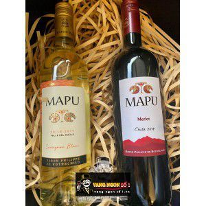 Vang Chile Mapu Baron Philippe de Rothschild Đỏ - Trắng bn4