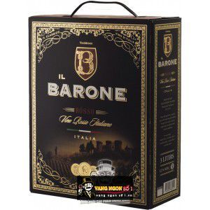 Vang bịch ngọt Ý iL Barone Rosso 3 Lít uống ngon bn1