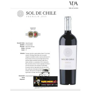 Vang Chile Sol de Chile Premium Cabernet Sauvignon bn1
