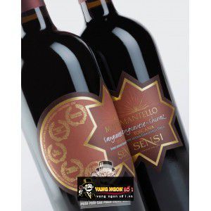 Vang Ý Mantello Sangiovese Shiraz Toscana Sensi bn1