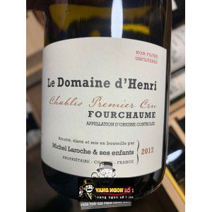 Vang Pháp Le Domaine dHenri Fourchaume Thượng hạng bn1