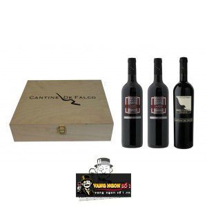 Vang Ý Cantine De Falco FALCO NERO Salice Riserva DOP bn4
