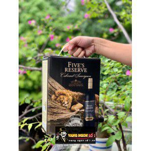 Vang bịch Fives Reserve 14 độ South Africa 3L bn1