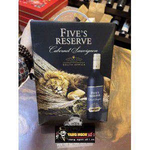 Vang bịch Fives Reserve 14 độ South Africa 3L