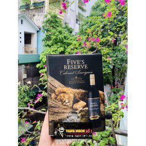 Vang bịch Fives Reserve 14 độ South Africa 3L bn2