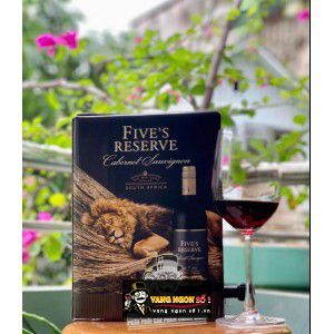 Vang bịch Fives Reserve 14 độ South Africa 3L bn3