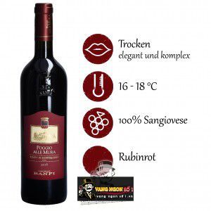 Vang Ý Castello Banfi Poggio Alle Mura Rosso Di Montalcino bn1
