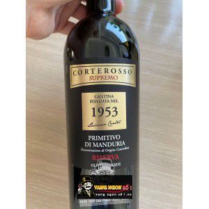 Vang Ý Corterosso Supremo 1953 Riserva bn1