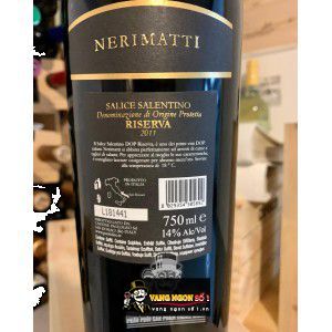 Vang Ý Paolo Leo Nerimatti Salice Salentino Riserva bn1